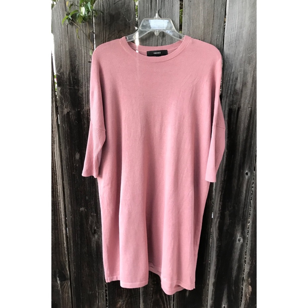 Vintage circa 2016, Blush Pink Sweater Dress, New Without Tags, Size Small